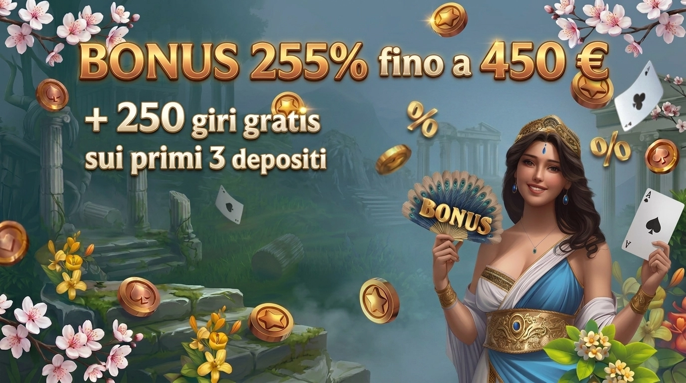 Banner SavaSpin: bonus 255% fino a 450 € più 250 giri gratis, attivabile senza codice